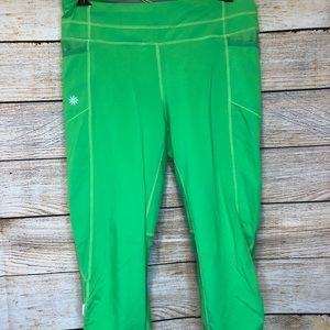 Athleta Green Leggings Size 10